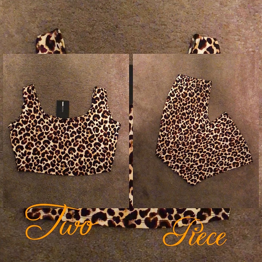 🖤🤎New Fashion Nova 2 Piece Leopard Set🖤🤎